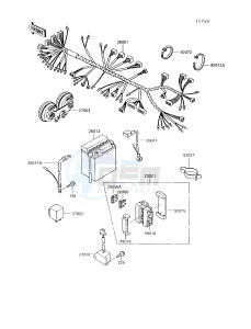 VN 750 A [VULCAN 750] (A10-A14) [VULCAN 750] drawing CHASSIS ELECTRICAL EQUIPMENT