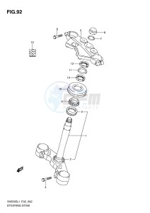 SV650S (E2) drawing STEERING STEM (SV650SUL1 E24)