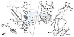 CBF1000A9 Europe Direct - (ED) drawing FR. BRAKE MASTER CYLINDER (CBF1000A/T/S)