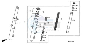 FES1259 UK - (E / MKH 3E) drawing FRONT FORK