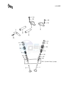 KLT 200 A [KLT200] (A4-A4A DUCKSTER) [KLT200] drawing ROCKER ARMS_VALVES -- 83 KLT200-A4_A4A- -