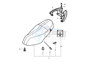 Fly 4T 50 drawing Saddle