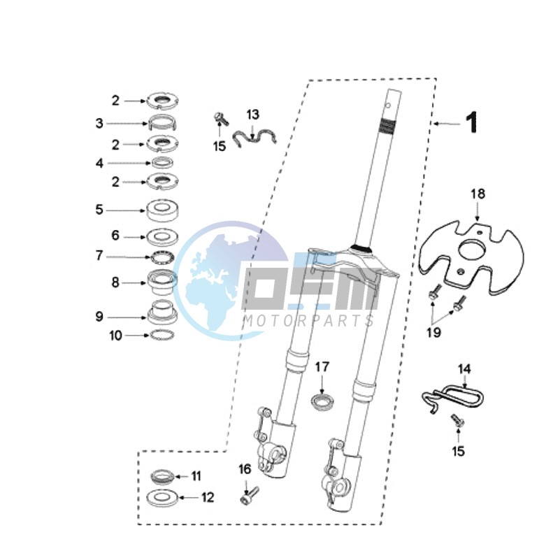 FRONT FORK / STEERINGHEAD