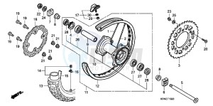 CRF250RC drawing REAR WHEEL