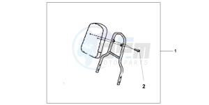 VT750C3 drawing BACKREST