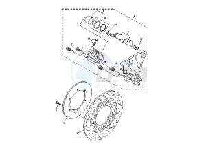 XV MIDNIGHT STAR 1900 drawing REAR BRAKE CALIPER