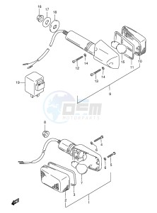 GS500E (E2) drawing TURNSIGNAL LAMP