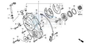 CBF600S drawing CLUTCH COVER (CBF600S8/SA8/N8/NA8)