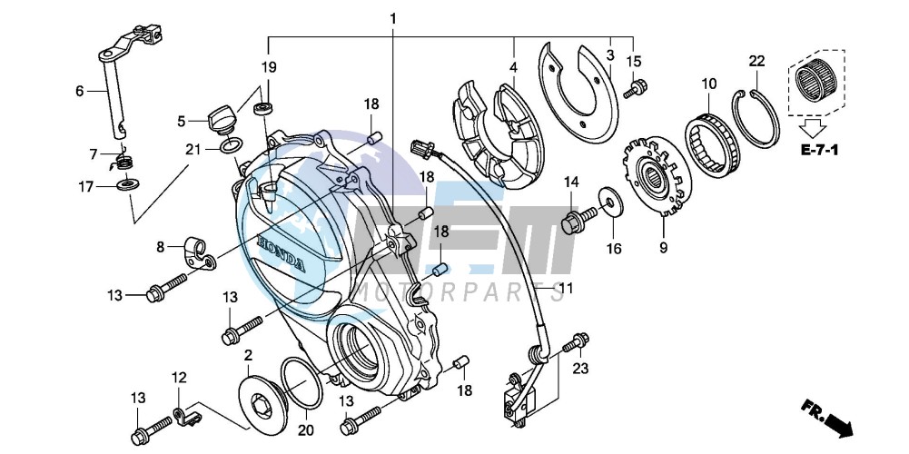 CLUTCH COVER (CBF600S8/SA8/N8/NA8)