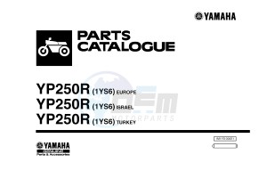 YP125RA (ABS) X-MAX 250 X-MAX 250 (1YS6 1YS6 1YS6) drawing .1-Front-Page