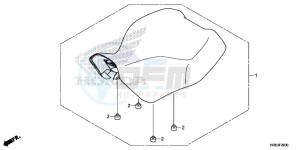 TRX500FA5F TRX500FA Europe Direct - (ED) drawing SEAT