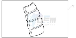 CB600FA39 Spain - (SP / ABS ST) drawing TANK PAD 2