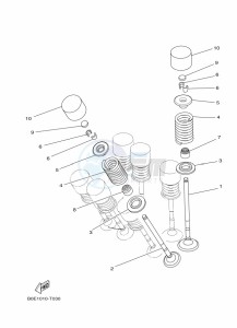 YZF250-A (B6P4) drawing VALVE