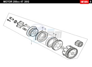 TANGO-250CC-4T-WHITE drawing CLUTCH