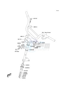 KSF 50 A [KFX50] (A6F) A6F drawing STEERING SHAFT