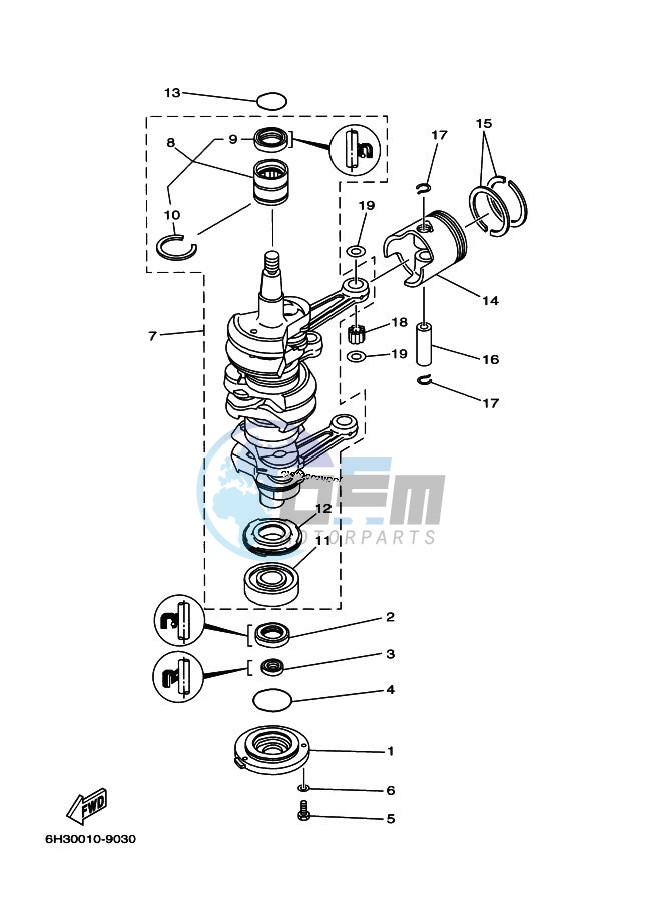 CRANKSHAFT--PISTON