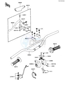 KX 250 B [KX250] (B1) [KX250] drawing HANDLEBAR