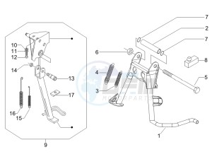 Liberty 125 4t ptt (I) Italy drawing Stand