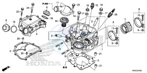 TRX420FA1F TRX420 Europe Direct - (ED) drawing CYLINDER HEAD