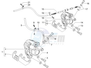 Runner 125 VX 4t e3 serie Speciale drawing Brakes hose  - Calipers