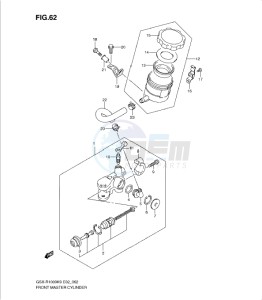 GSX-R1000 drawing FRONT MASTER CYLINDER