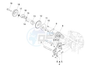 Beverly 500 Cruiser e3 2007-2012 drawing Camshaft - Rocking levers support unit