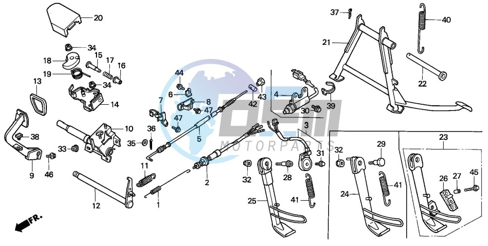 STAND/BRAKE PEDAL