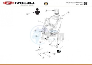 BYE-BIKE-25-KM-H-EURO4-HOLLAND-CARGO-RED drawing FUEL TANK