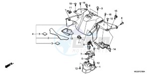 NC700XDC drawing CENTER COVER