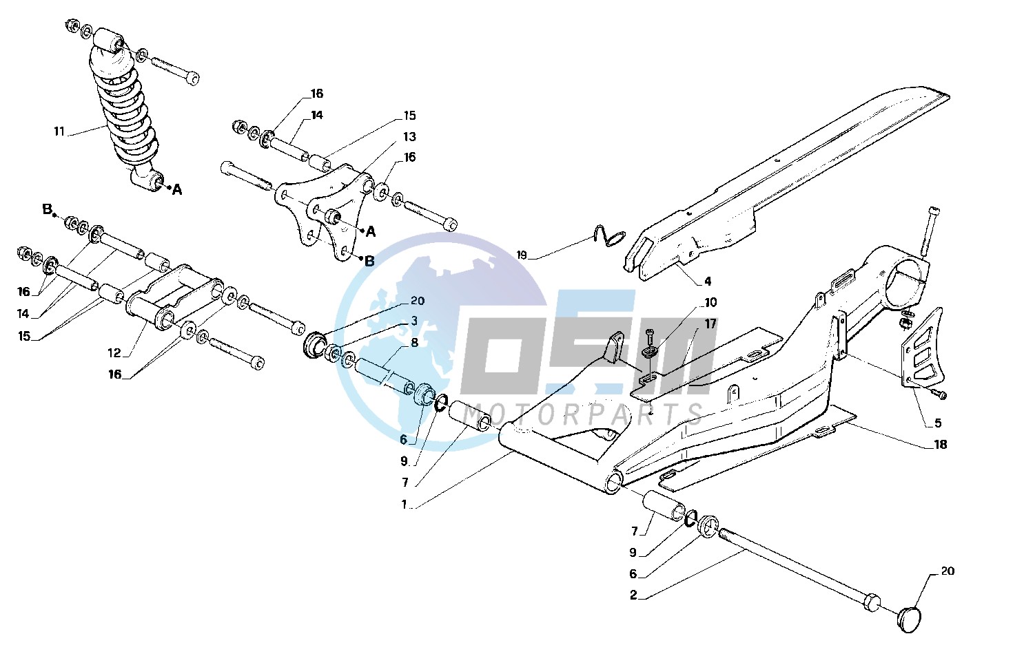 Rear swing arm