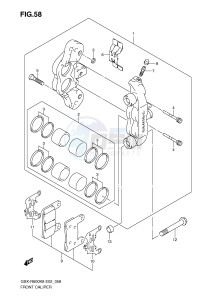 GSX-R600 (E2) drawing FRONT CALIPER