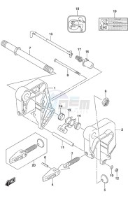 DF 9.9A drawing Clamp Bracket w/Remote Control