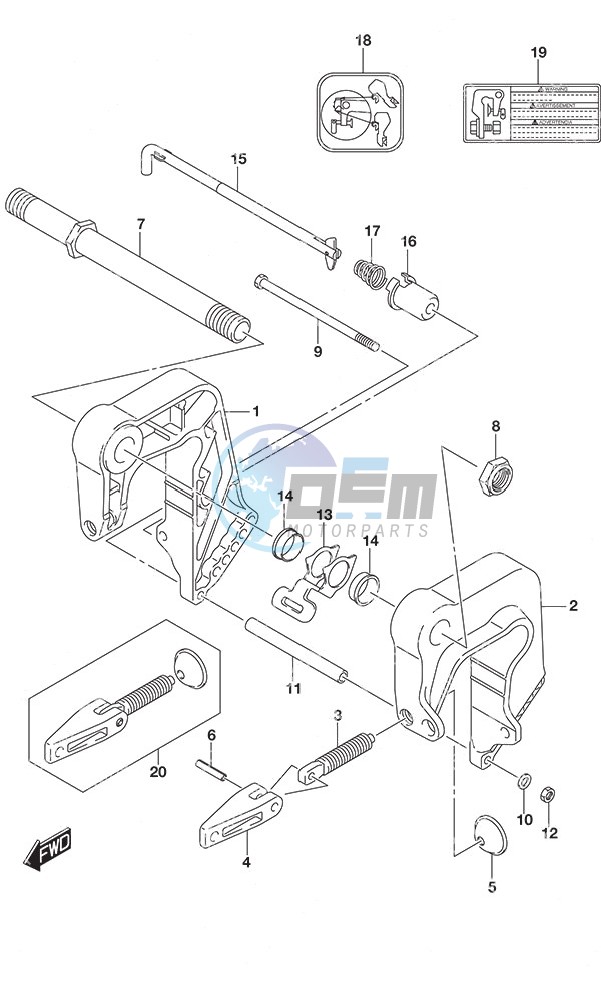 Clamp Bracket w/Remote Control