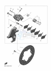 YZF1000W-B YZF-R1 (B3L9) drawing REAR BRAKE CALIPER