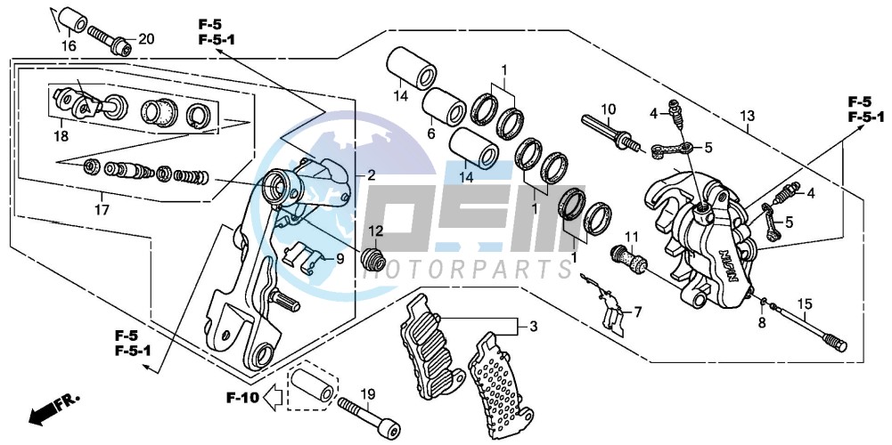 L. FRONT BRAKE CALIPER