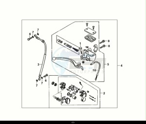 FIDDLE II 50 (AF05W5-EU) (E5) (M1) drawing FRONTBRAKEMASTERCYLINDER