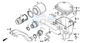 TRX250TEA Australia - (U / EC) drawing AIR CLEANER