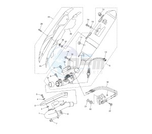 WR R 250 drawing EXHAUST