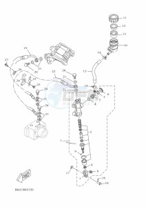 MT-125 MTN125-A (B6G3) drawing REAR MASTER CYLINDER