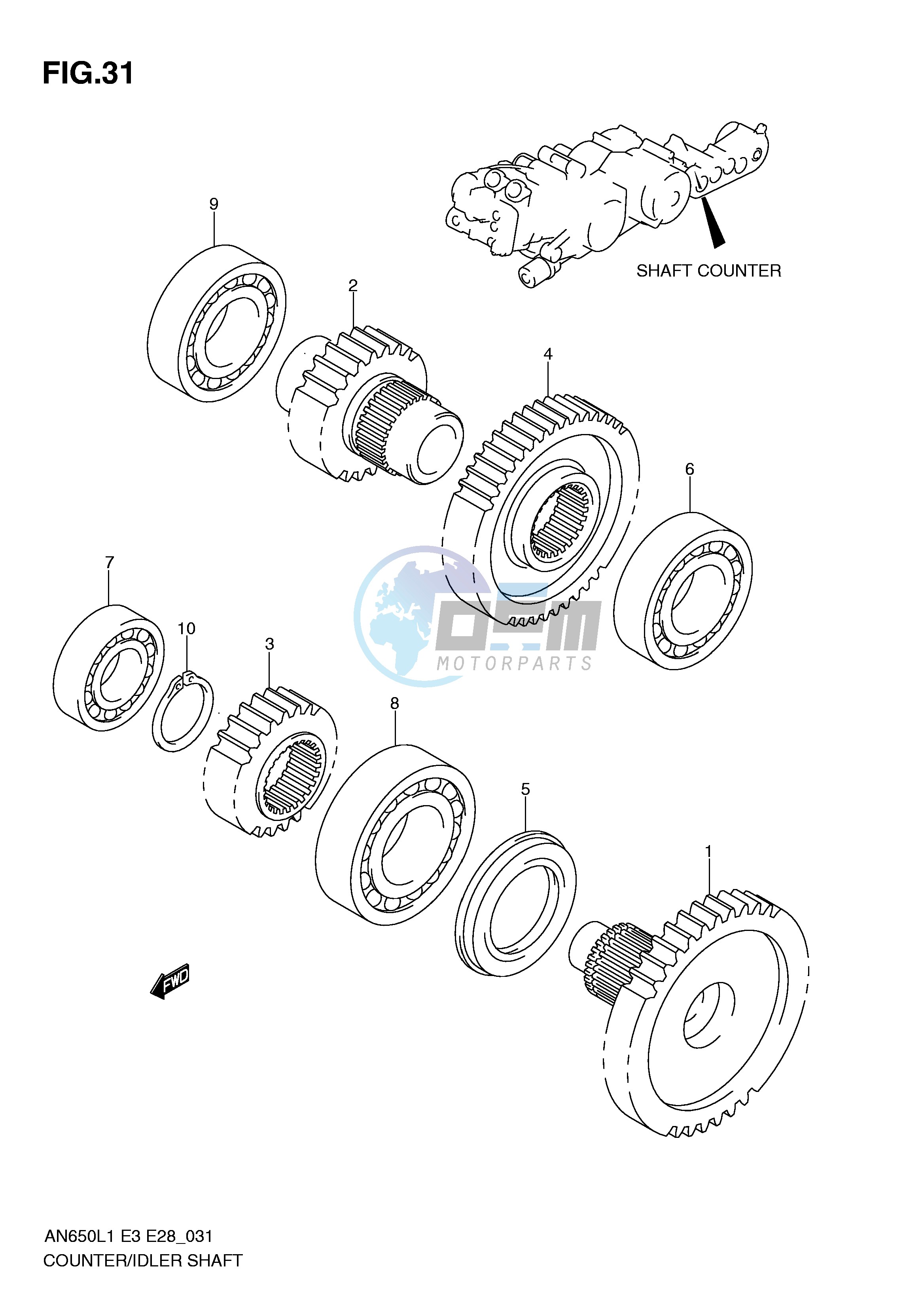 SHAFT COUNTER IDLER