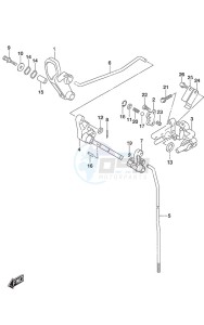 DF 25A drawing Clutch Rod Non-Remote Control