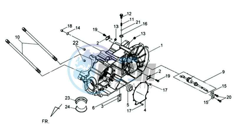 CRANKCASE LEFT