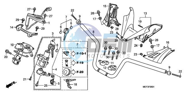 HANDLE PIPE/HANDLE COVER (FJS400D9/FJS400A)