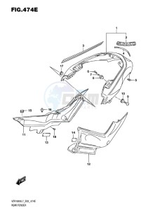 VZR1800BZ BOULEVARD EU drawing REAR FENDER (FOR BBD)