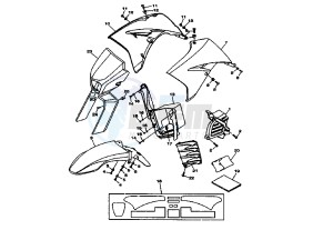 XT X 125 drawing FRONT BODY