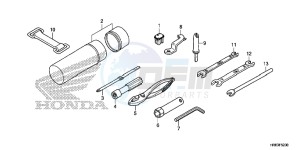 TRX500FA6G TRX500FA Australia - (U) drawing TOOLS