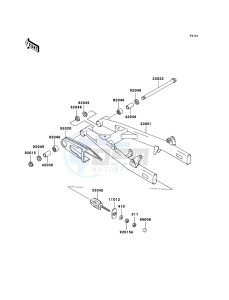 ELIMINATOR 125 BN125A7F GB XX (EU ME A(FRICA) drawing Swingarm