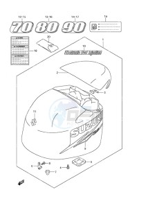 DF 70A drawing Engine Cover