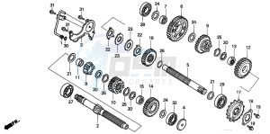 VT600CD 400 drawing TRANSMISSION (1)