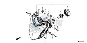 CBR650FAE CBR650FAE 2ED - (2ED) drawing HEADLIGHT